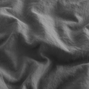 Superfine Washed Microfibre European Pillowcase - Charcoal