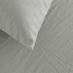 Superfine Washed Microfibre European Pillowcase - Dove Grey