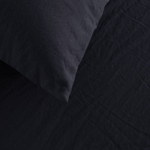 Superfine Washed Microfibre European Pillowcase - Navy