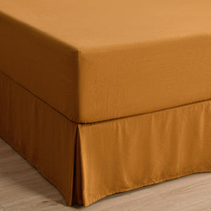 Linen Cotton Valance Rust