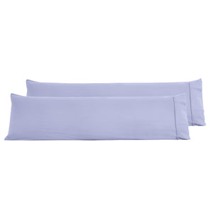 Superfine Washed Microfibre Body Pillowcase Twin Pack - Lilac
