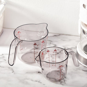 2 Piece Weight Conversion Measuring Cups 500ml & 1000ml