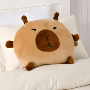 Tofu the Capybara Plush Velour Cushion