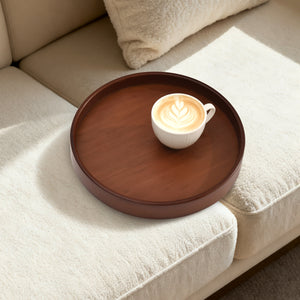 Sofit Bamboo Sofa Tray Table Mahogany