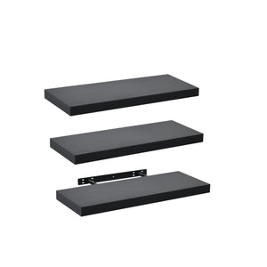 Seiso Floating Wall Shelves Display Rack (Set of 3) Medium 60cm Black