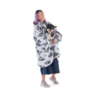 Pouch Pocket Hoodie Bearly Awake Light Grey ADULT