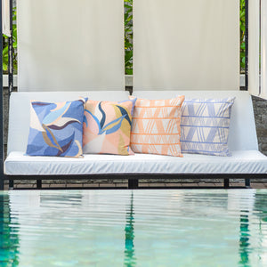 Tropicana Printed Outdoor Cushion 50 x 50cm - Blush