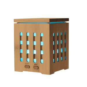 Bamboo Cube Zen Ultrasonic Diffuser With Light