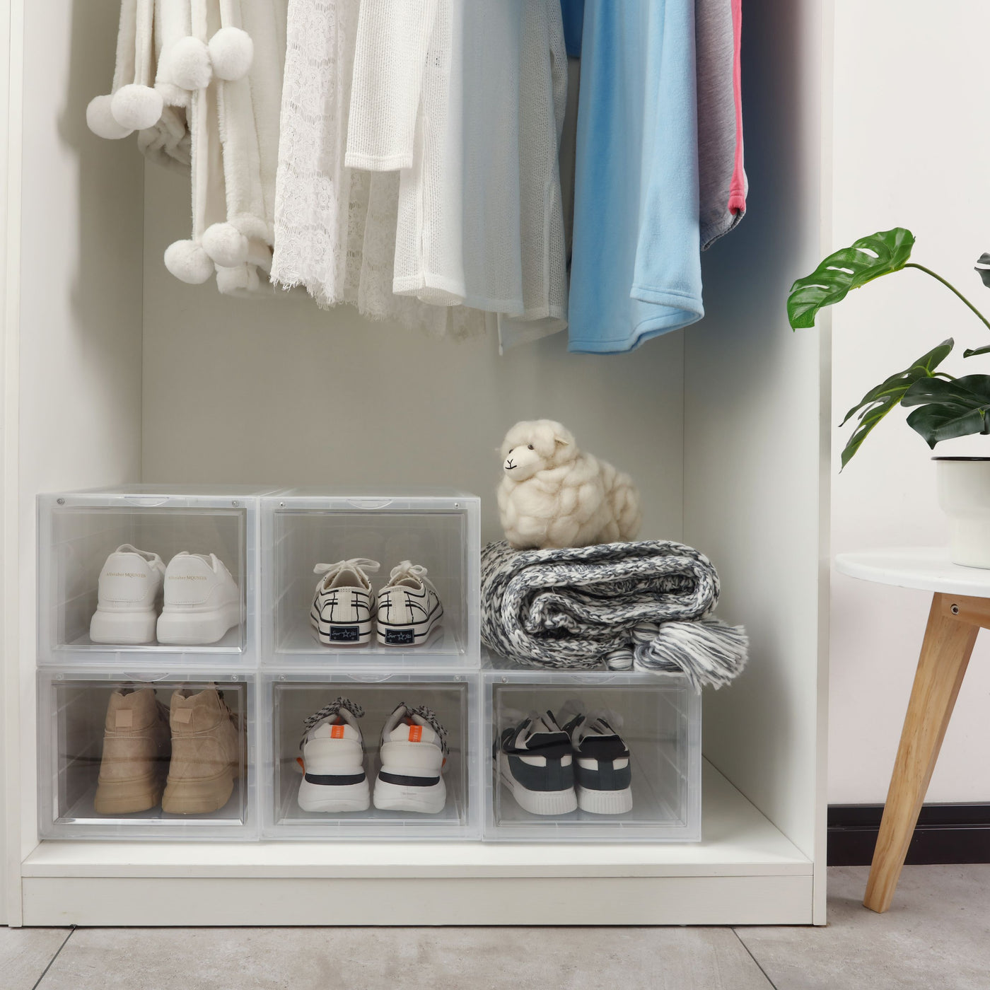 Front Display Shoe Box Organiser Clear – DI Home