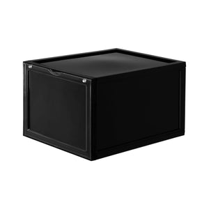 Front Display Shoe Box Organiser Black - 6 Pack