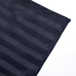 Single Fabric Shower Curtain Blue Oxford Stripes