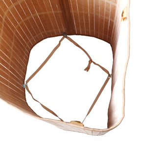 Foldable Bamboo Corner Laundry Hamper - Natural Brown