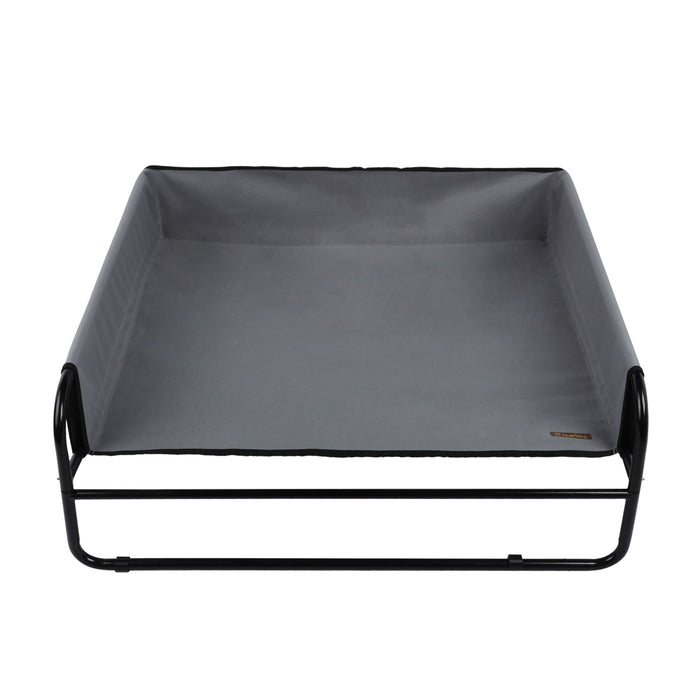 High Walled Outdoor Trampoline Pet Bed Cot - Grey