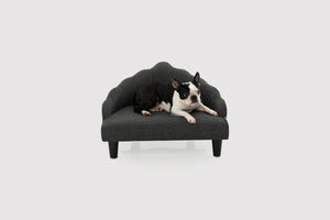 Crown Elevated Pet Sofa Bed - Charcoal