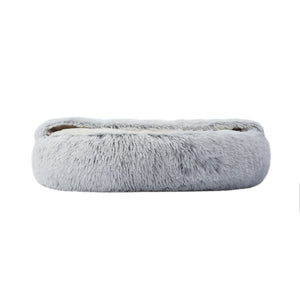 Snoodie Faux Fur Pet Cave with Removable Cover Arctic Grey