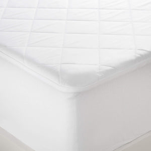 Tencel Quilted Mattress Protector White