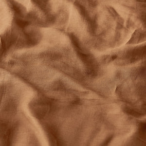 100% European Flax Linen Quilt Cover Set RUST