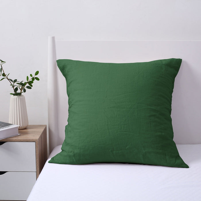 100% European Flax Linen Pillowcase OLIVE