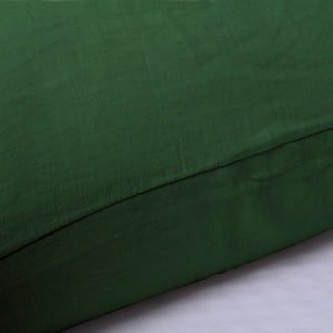 100% European Flax Linen Pillowcase OLIVE