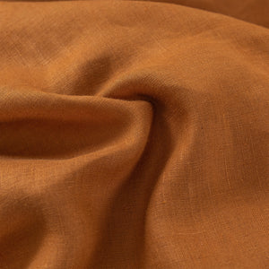 Vintage Washed Hemp Linen Quilt Cover Set Rust