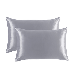 Natural Home 25 Momme Premium Mulberry Silk Pillowcase Grey Standard