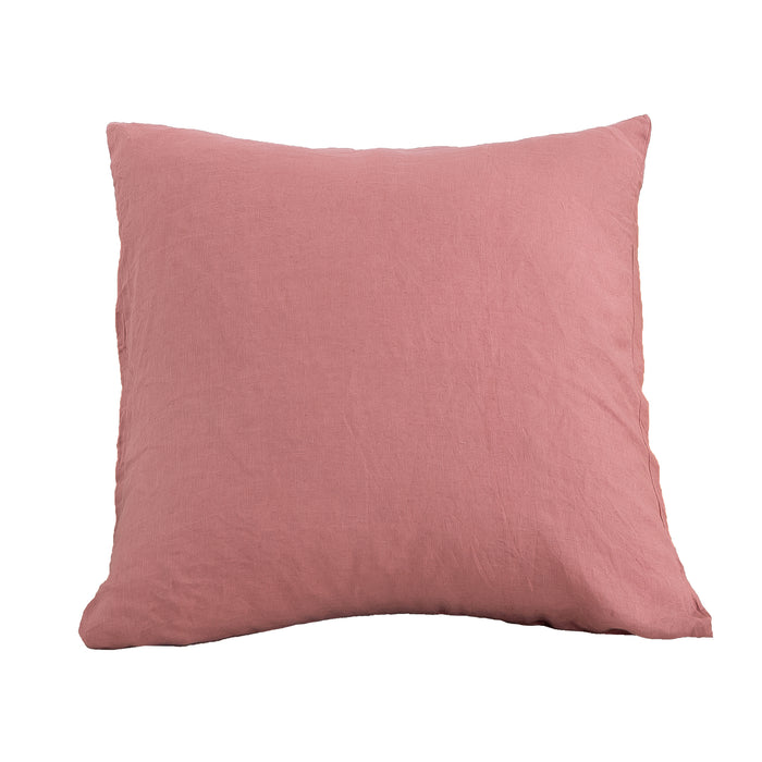 100% European Flax Linen Euro Pillowcase Rose Gold