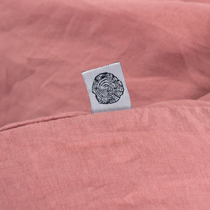 100% European Flax Linen Euro Pillowcase Rose Gold