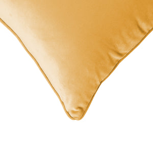 Bronte Velvet Cushion Apricot Fuzz Yellow