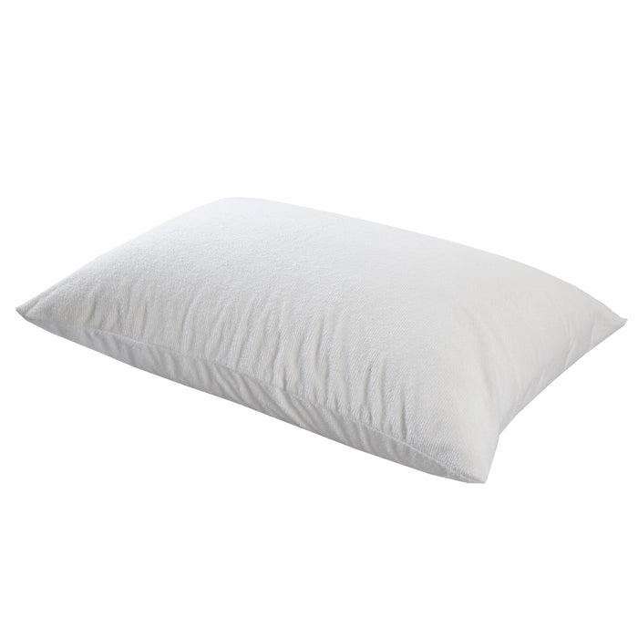 Cotton Terry Towelling Waterproof Pillow Protector - Standard (2 Pack)