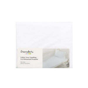 Cotton Terry Towelling Waterproof Pillow Protector (2 Pack)
