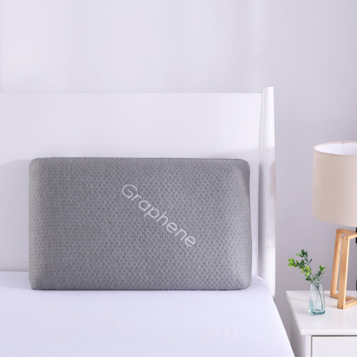 Nano Graphene Memory Foam Pillow Grey