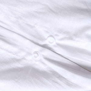 Tufted Washed Vintage Cotton Quilt Cover Set Darvo White