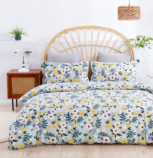 Alice Green 100% Cotton Quilt Cover Set