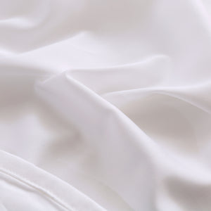 400TC Bamboo Cotton Blend Sateen Sheet Set White
