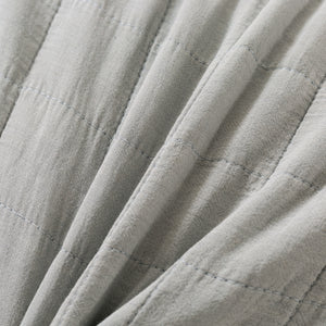 Premium Quilted Sandwash Coverlet Dove Grey
