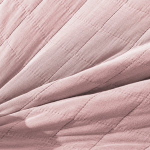 Premium Quilted Sandwash Coverlet Dusty Pink