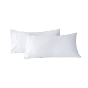 500TC Cotton Sateen Pillowcase White (Twin Pack)