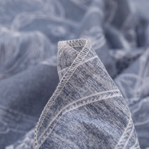 Nature 100% Cotton Quilt Cover Set Grey
