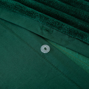 Embossed Teddy Fleece Quilt Cover Set Emerald