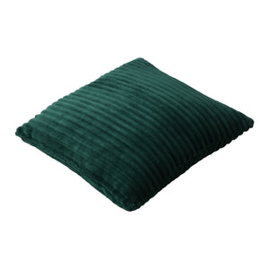 Embossed Teddy Fleece Cushion Emerald 45x45cm
