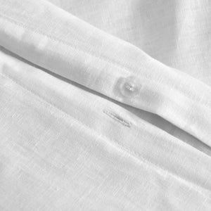 Linen & Cotton Blend Quilt Cover Set White