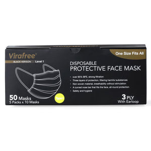 3ply Surgical Face Masks Black