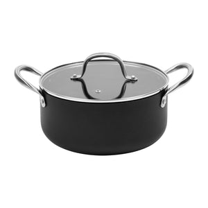 Meteore Non-Stick Casserole with Flat Lid 24cm