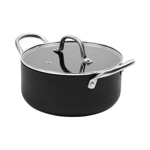 Meteore Non-Stick Casserole with Flat Lid 24cm