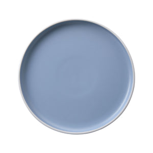 Muse 12-Piece Dinner Set Matte Glaze Sky Blue & White