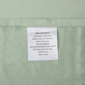 500TC Cotton Sateen Pillowcase Sage (Twin Pack)