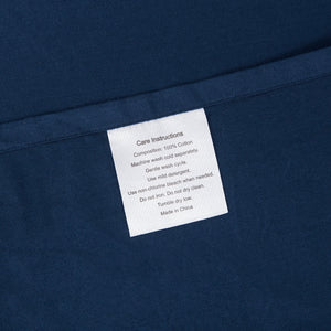 500TC Cotton Sateen Euro Pillowcase Navy
