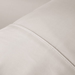 500TC Cotton Sateen Pillowcase Stone (Twin Pack)