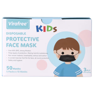 3ply Surgical Children Face Mask Black