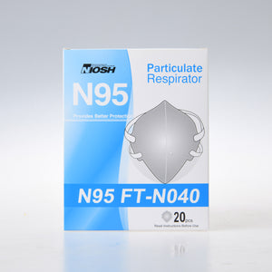 N95 FT-NO40 Disposable Face Mask Respirator Protective Masks 20pcs